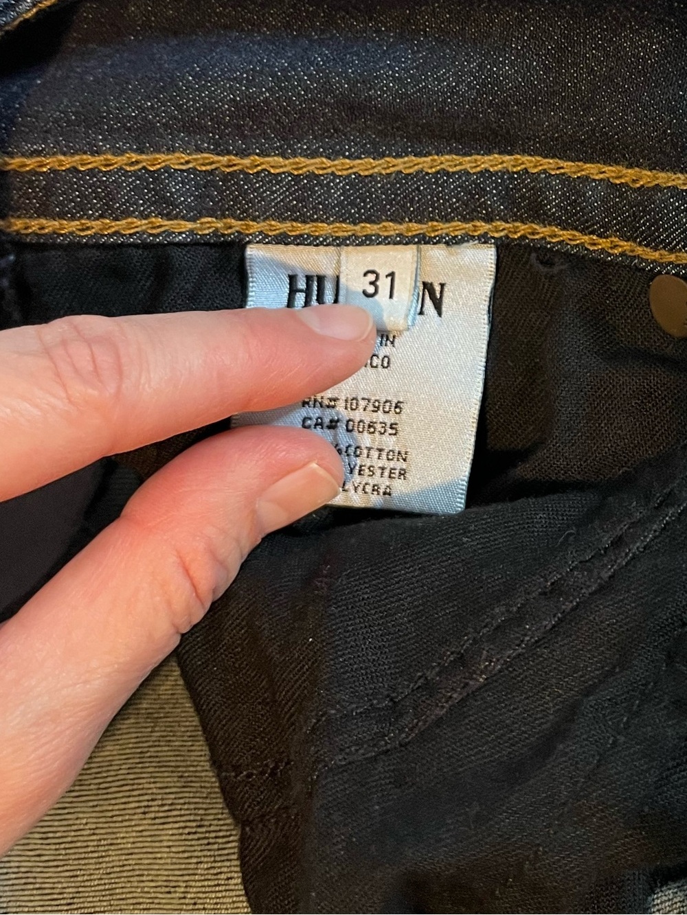 Vintage Hudson Blue Signature Bootcut Stretch Jeans 31 - Picture 2 of 8